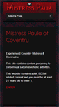 Mobile Screenshot of mistress-paula.co.uk