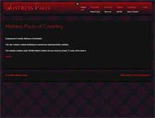 Tablet Screenshot of mistress-paula.co.uk